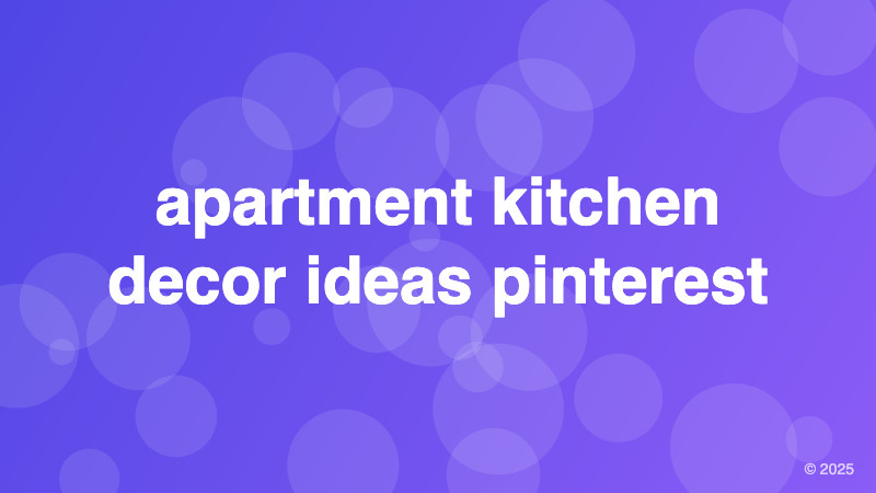 apartment kitchen decor ideas pinterest