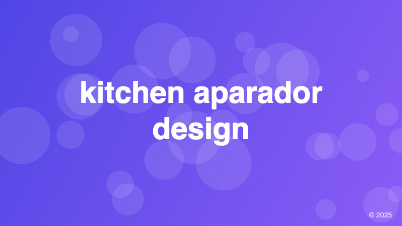 kitchen aparador design