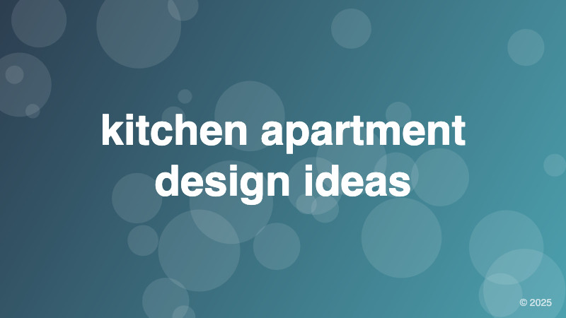 kitchen apartment design ideas