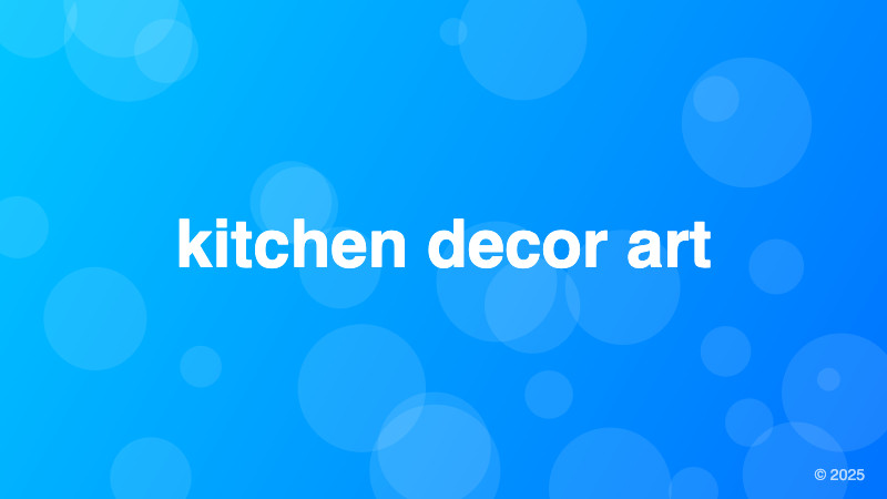 kitchen decor art