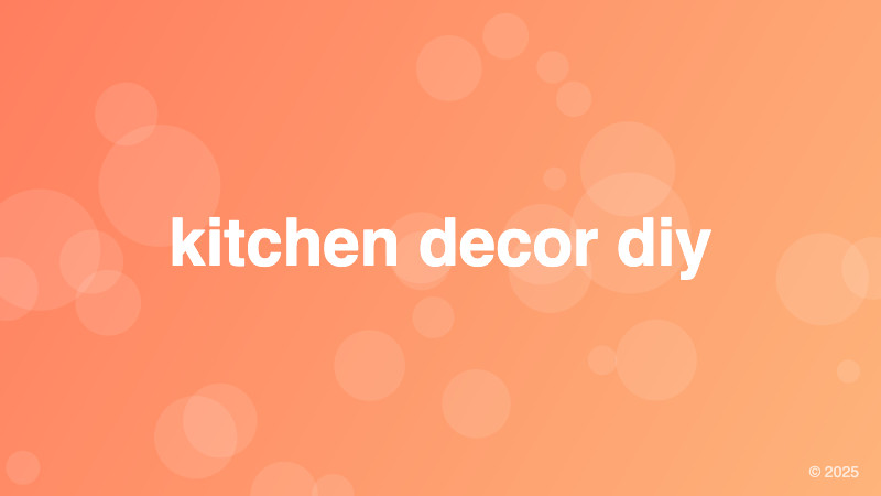 kitchen decor diy