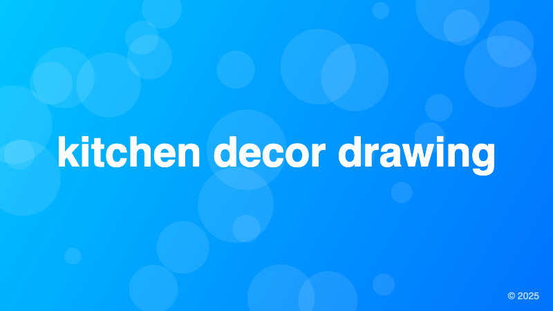kitchen decor drawing