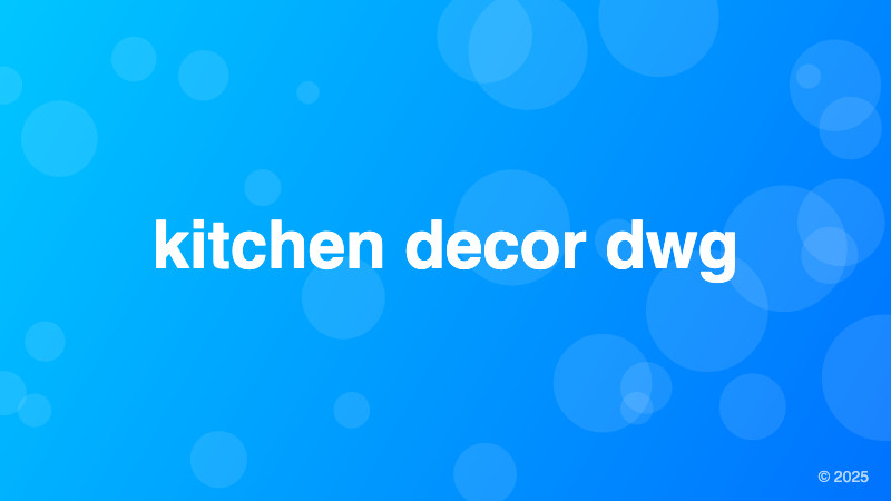 kitchen decor dwg