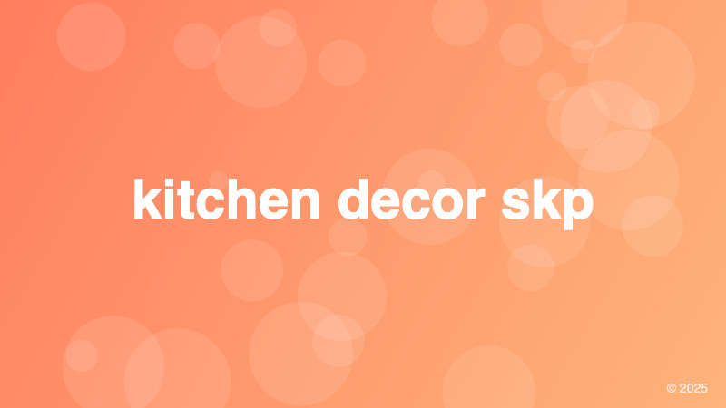 kitchen decor skp