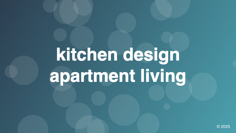 kitchen design apartment living
